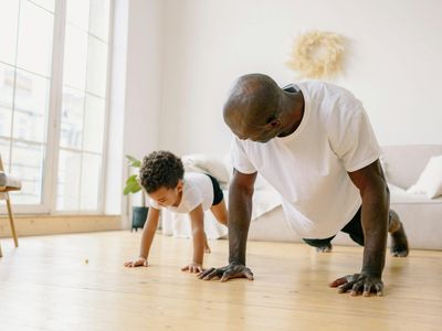 Active parent managing home and personal energy